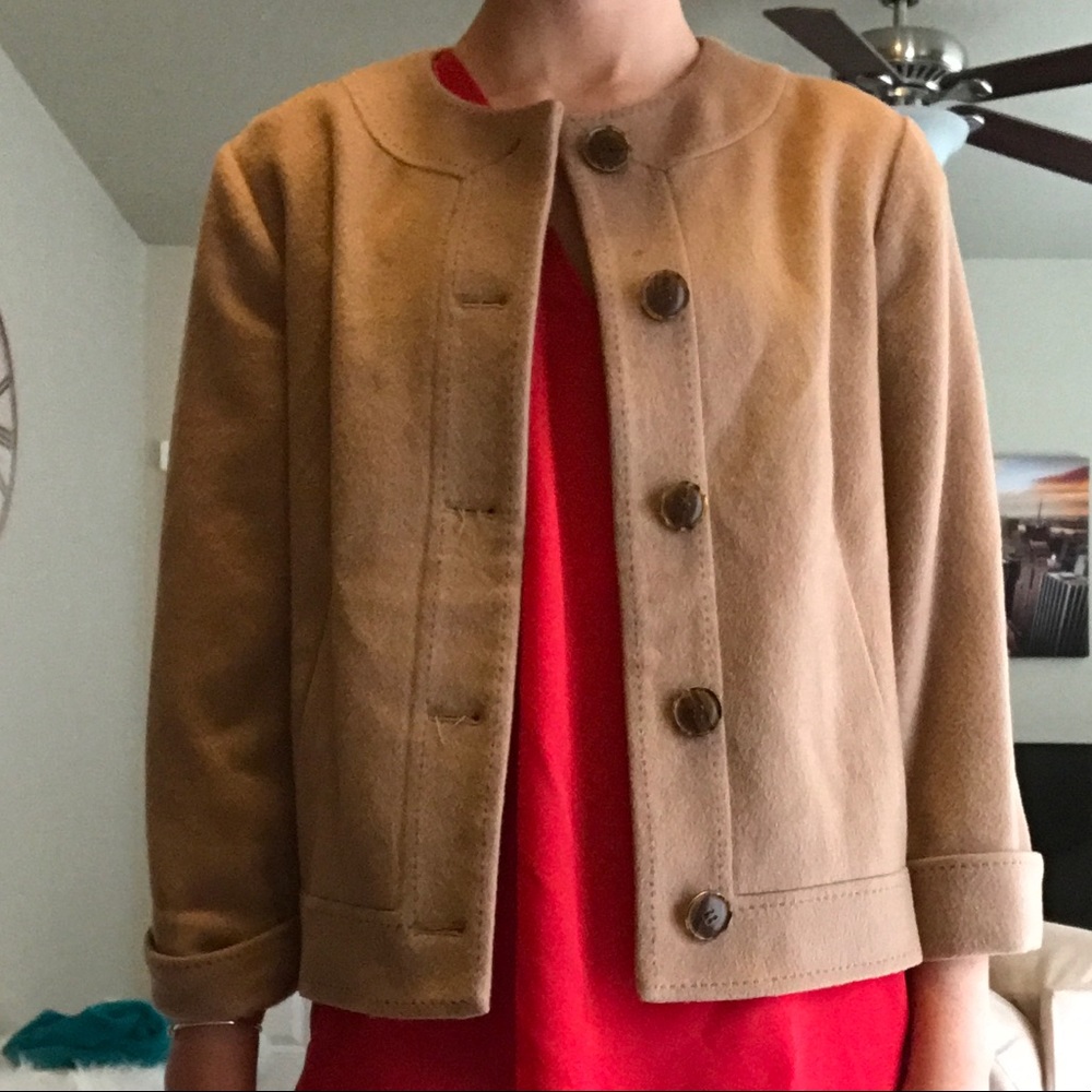 Tan jacket for cool weather!